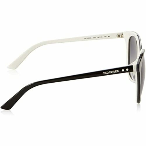 Calvin Klein Sunglasses Women CK19505S 002 Black White/Grey Gradient Rectangle