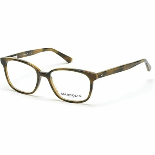 Eyeglasses Marcolin for men MA 3007 061 green horn square 52-18-140