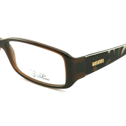 Emilio Pucci Womens Eyeglasses EP2658 207 Brown 53 14 130 Frames Rectangle