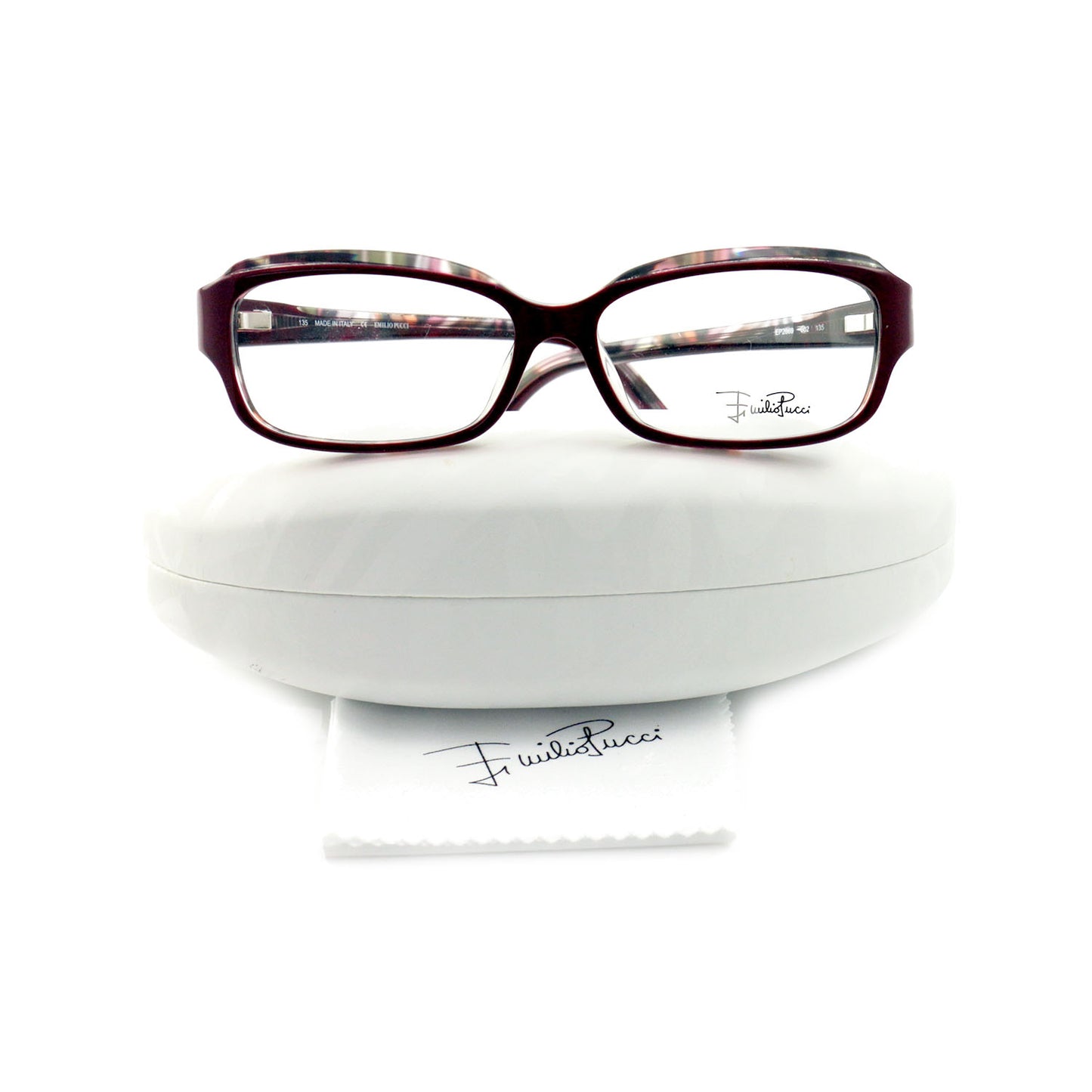 Emilio Pucci Womens Eyeglasses Frames EP2669 602 Burgundy 52 14 135 Rectangle