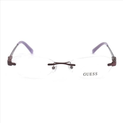 Guess Eyeglasses Womens GU2338 PUR Purple 53 17 135 Rimless Oval