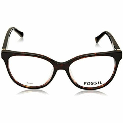 Womens Cat eye Frame Eyeglasses Fossil 7024 0086 Dark Havana 53 16 140