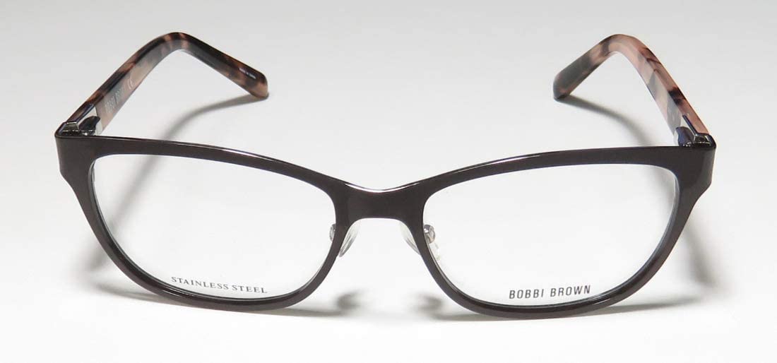 Bobbi Brown Womens Eyeglasses The Kylie QVG Brown/Silver 53 16 135 no case Recta