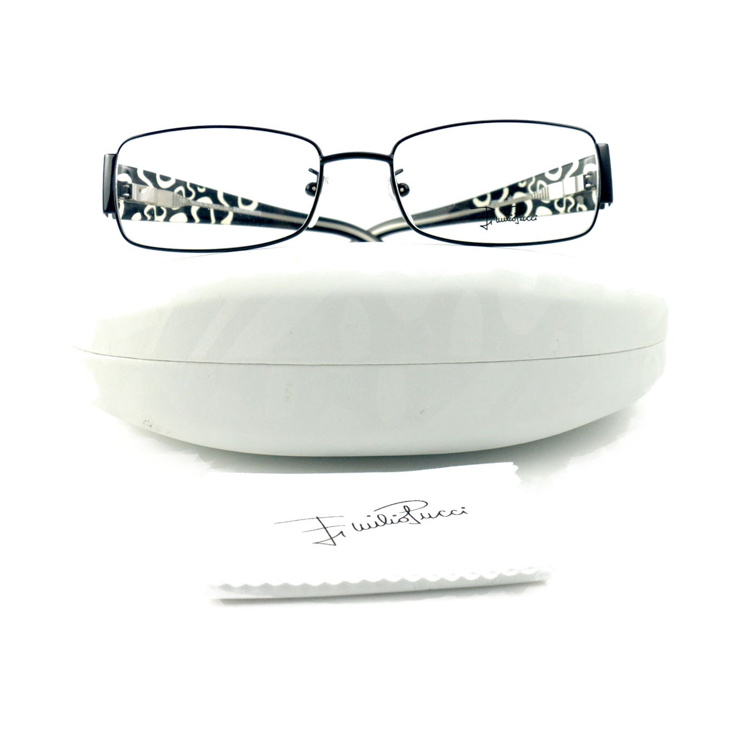 Emilio Pucci Womens Eyeglasses EP2135 001 Black 53 17 130 Frames Rectangle