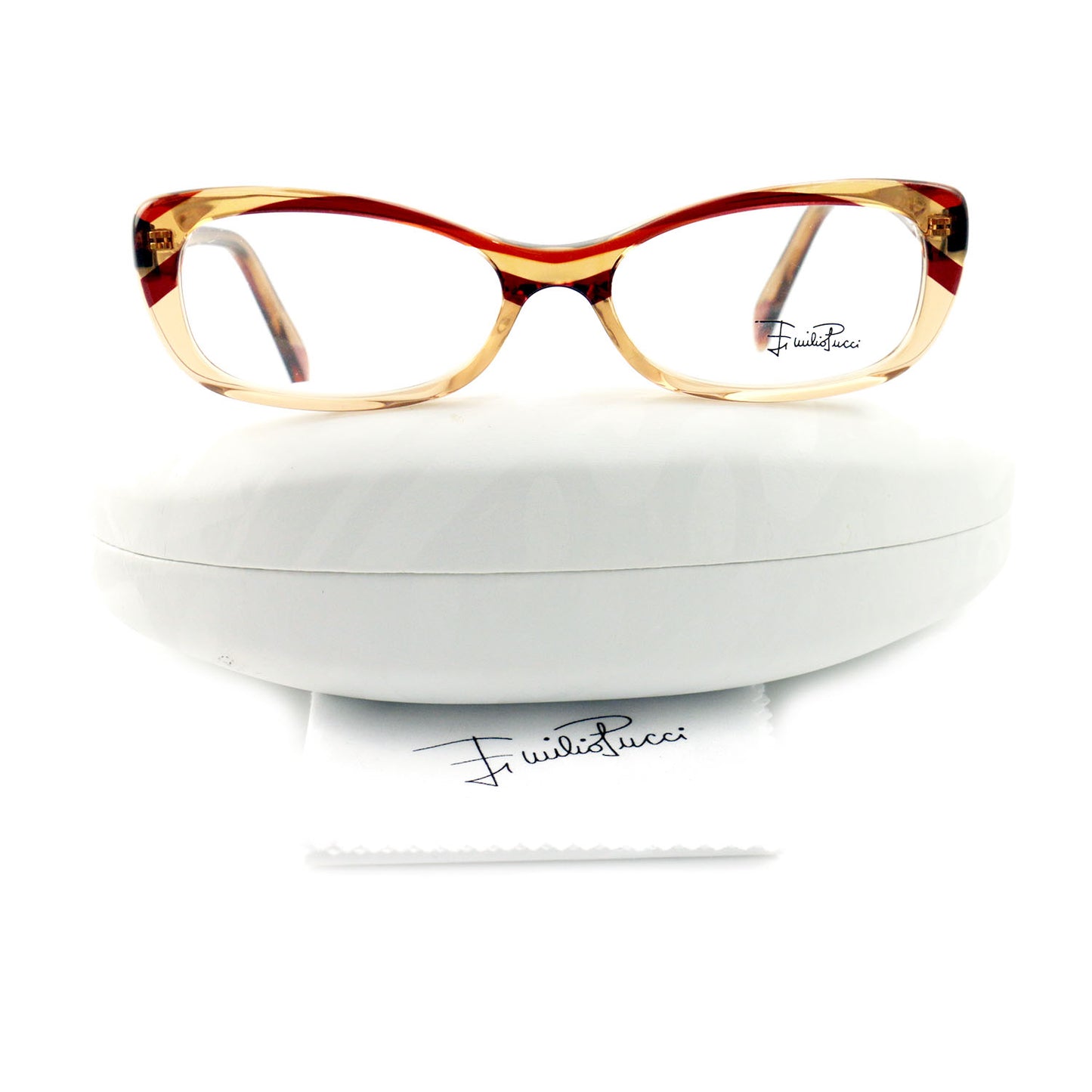 Emilio Pucci Womens Eyeglasses EP2687 207 Chestnut 51 16 135 Frames Cat Eye