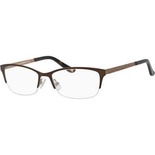 Womens Semi Frame Eyeglasses LIZ CLAIBORNE 629 0YT6 Semi Matte Brown 53 16 135