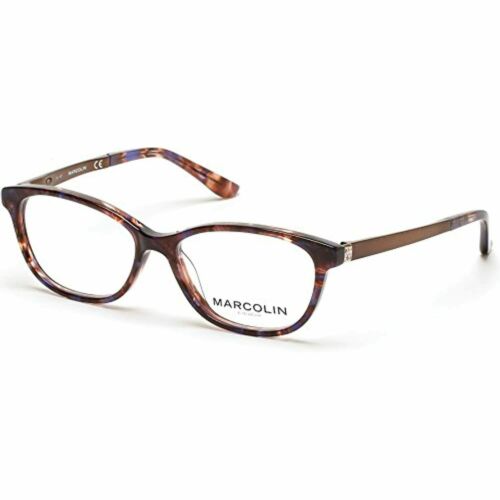 Eyeglasses Marcolin for Womens cat eye MA 5010 047 blue havana 53 - 15 - 140