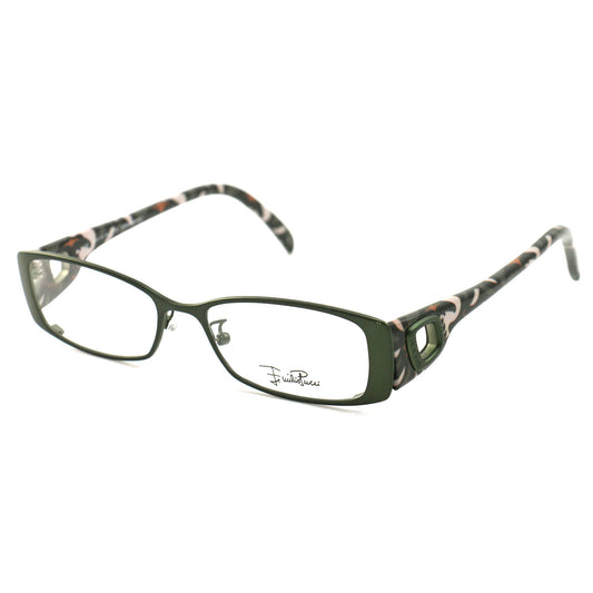 Emilio Pucci Womens Eyeglasses Frames EP2140 516 Matte Green 50 16 140 Rectangle