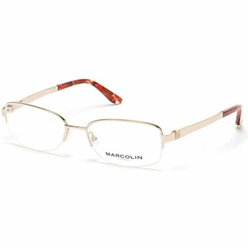 Eyeglasses Marcolin for Womens rectangle MA 5011 032 gold 52-17-135