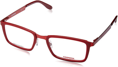 Carrera Womens Eyeglasses CA5529 9AQ Red 52 20 145 with Demo Lens Rectangle