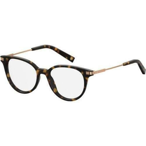 Polaroid Eyeglasses Frames for Womens Round PldD352 Dark Havana 49-17-140