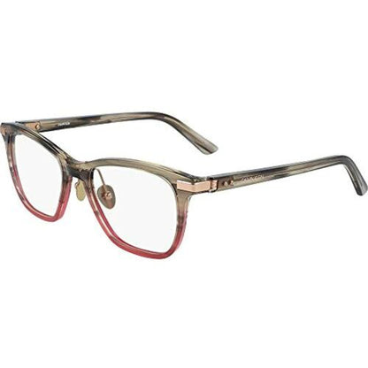 Calvin Klein Women Eyeglasses CK20505 Taupe/Pink Horn Square Acetate 51-18-145