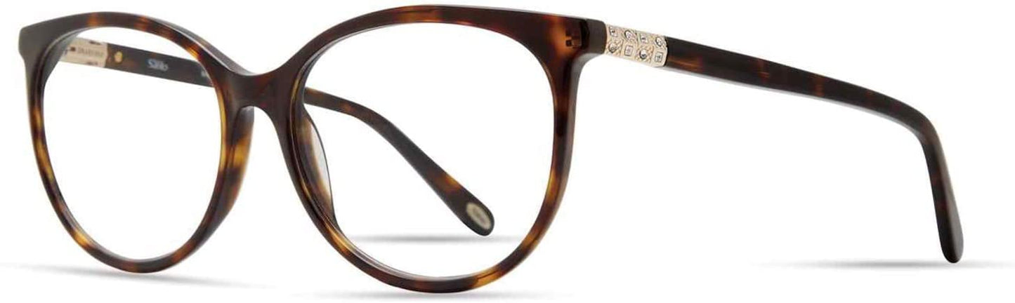 Frames for Womens's Eyeglasses Emozioni made in Italy Oval Dark Havana 53 16 135