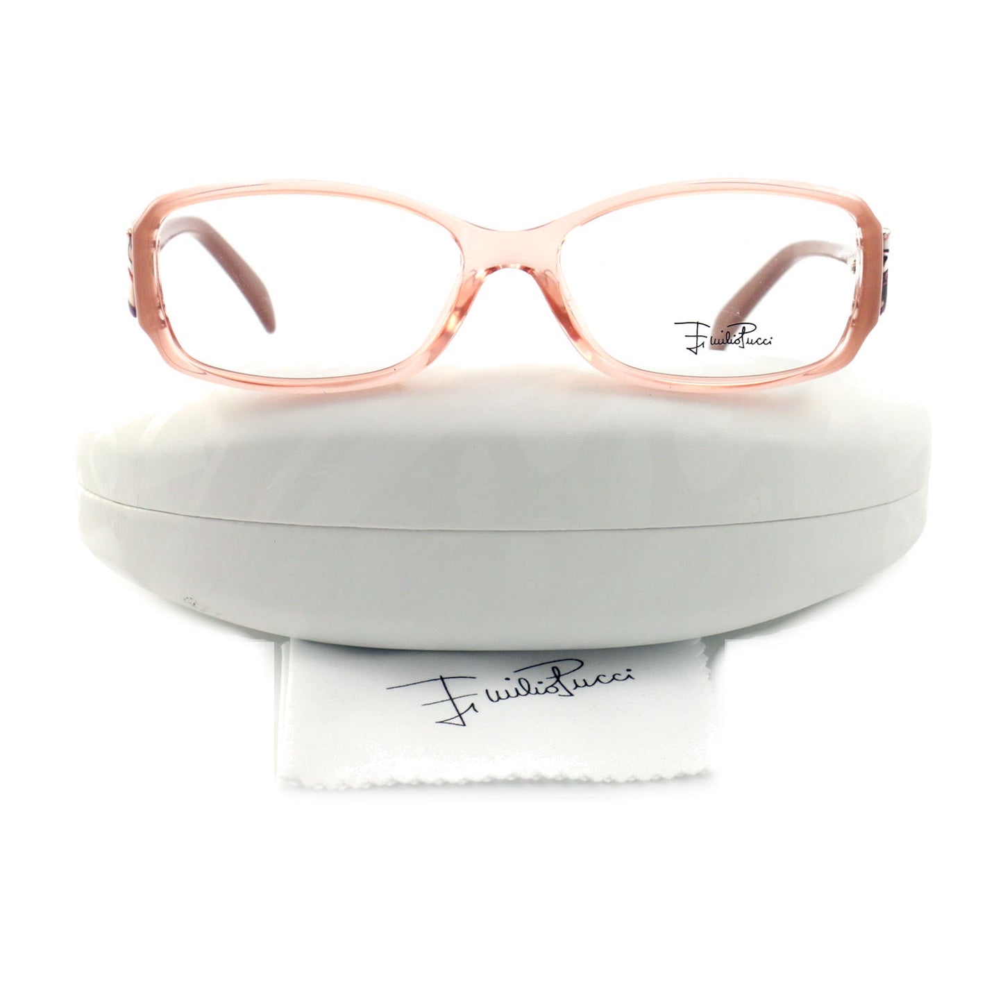 Emilio Pucci Womens Eyeglasses EP2675 651 Pink 53 15 120 Frames Rectangle