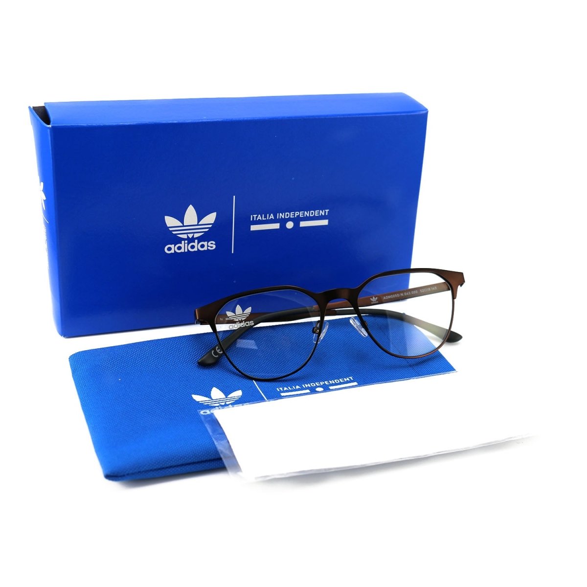 Adidas Womens Eyeglasses Frames AOM005O/N 043.000 Dark Brown 52 18 145 Oval - megafashion11Monturas