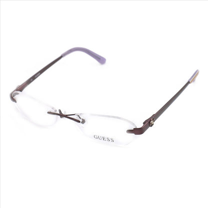 Guess Eyeglasses Womens GU2338 PUR Purple 53 17 135 Rimless Oval