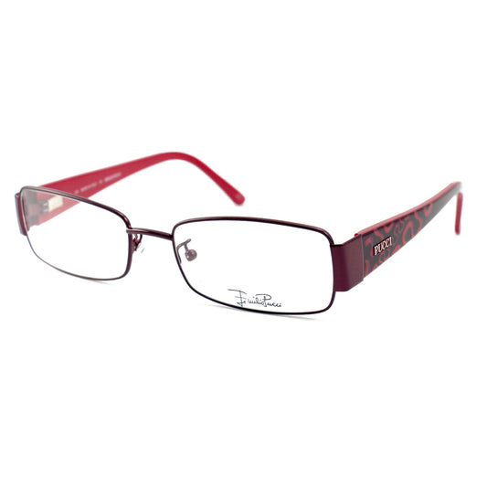 Emilio Pucci Womens Eyeglasses EP2135 612 Red 53 17 130 Frames Rectangle