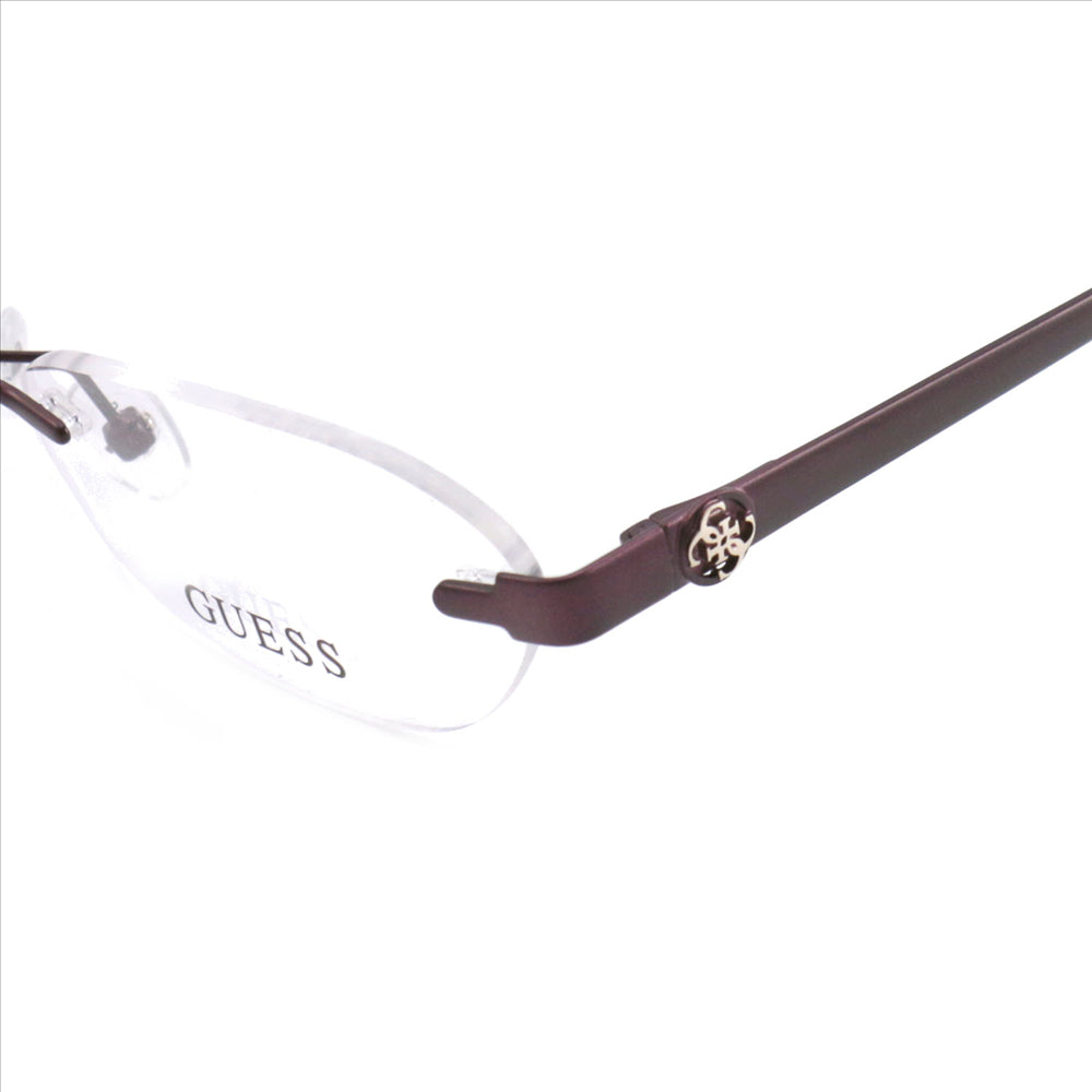 Guess Eyeglasses Womens GU2338 PUR Purple 53 17 135 Rimless Oval