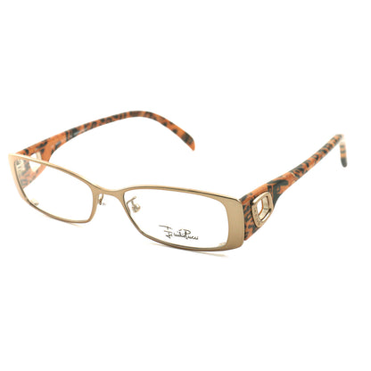 Emilio Pucci Womens Eyeglasses EP2140 207 Gold/Brown 50 16 140 Frames Rectangle