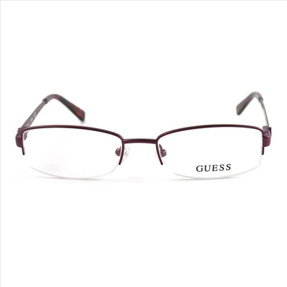 Guess Eyeglasses Womens GU 2525 082 Purple 50 17 135 Semi Rimless Oval