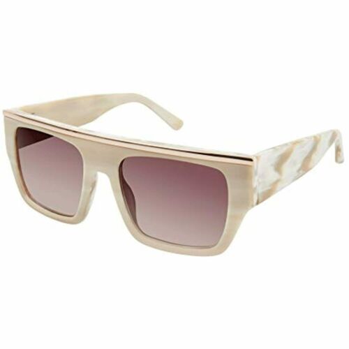 L.A.M.B. Women Sunglasses LA515 BON Square Bone/Brown 100%UV 51-18-140