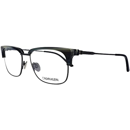Calvin Klein Men Eyeglasses CK18124 018 Charcoal Horn Rectangle 52-16-145