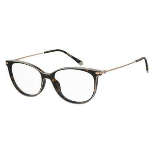 Polaroid Eyeglasses for Womens PLD D415 Cat Eye/Butterfly Havana 52-16-140