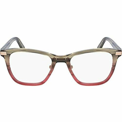 Calvin Klein Women Eyeglasses CK20505 Taupe/Pink Horn Square Acetate 51-18-145