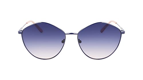 Calvin Klein JEANS Women's CKJ22202S Rectangular Sunglasses, Navy, One Size - megafashion11Sunglasses