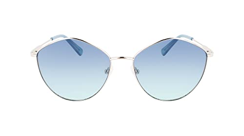 Calvin Klein JEANS Women's CKJ22202S Rectangular Sunglasses, Silver, One Size - megafashion11Sunglasses