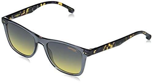 Carrera 2022T/S Rectangular Sunglasses, Gray/Gray Yellow, 51mm, 18mm - megafashion11Sunglasses
