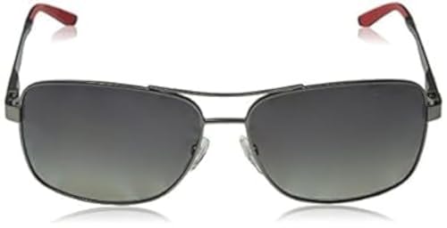 Carrera Men's 8014/S Rectangular Sunglasses, Dark Ruthenium/Polarized Gray, 61mm, 14mm - megafashion11Sunglasses