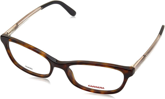 Carrera Womens Eyeglasses Dark Havana Oval CA 6647 QK8 Frames 52 17 140 Oval - megafashion11Monturas