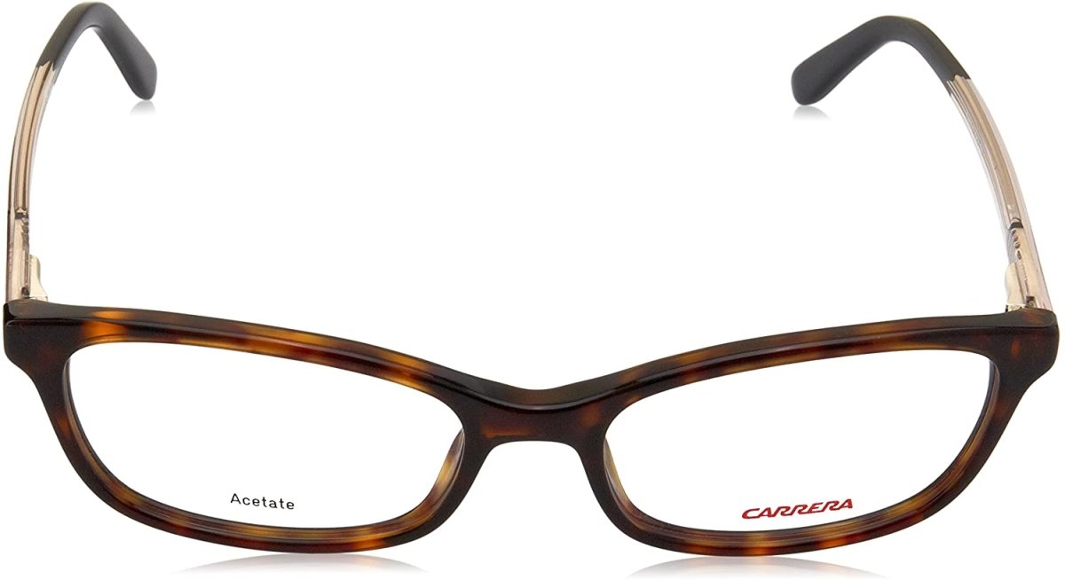 Carrera Womens Eyeglasses Dark Havana Oval CA 6647 QK8 Frames 52 17 140 Oval - megafashion11Monturas