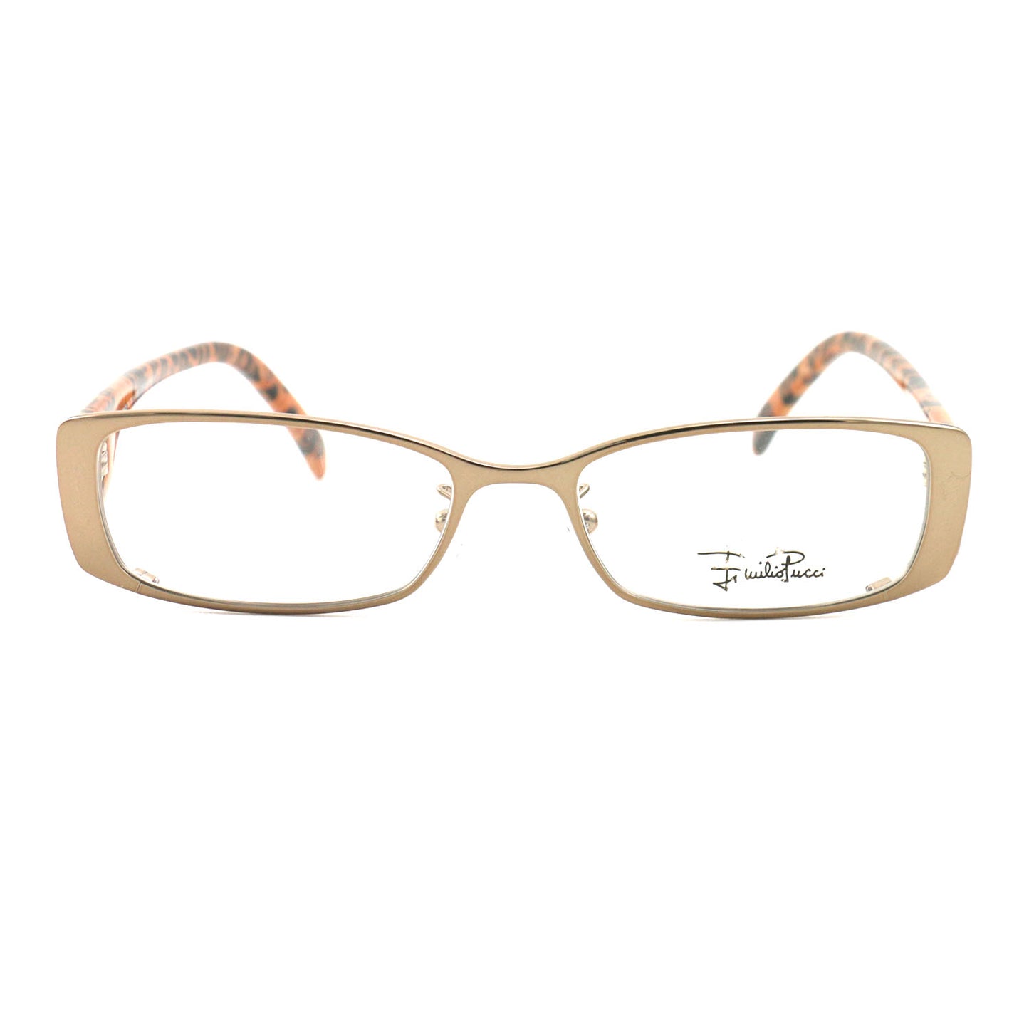 Emilio Pucci Womens Eyeglasses EP2140 207 Gold/Brown 50 16 140 Frames Rectangle