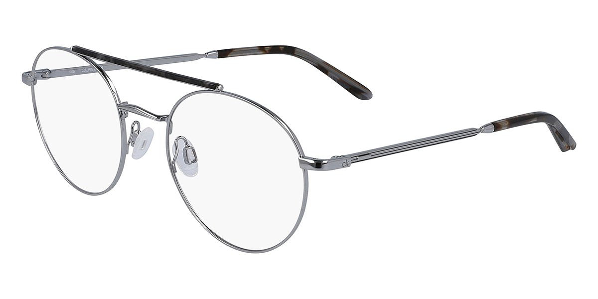 Calvin Klein Men/Women Eyeglasses CK20126 014 Round/Aviator Silver Metal 51-21