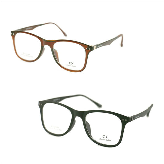 Charles Delon Men Eyeglasses LZ2033 55 21 145 Square Plastic - megafashion11Monturas