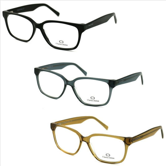 Charles Delon Men or Womens Eyeglasses LG067 56 16 145 Rectangle Plastic - megafashion11Monturas