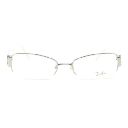 Emilio Pucci Womens Eyeglasses EP2132 045 Silver/White 53 18 135 Semi Rimless Ova