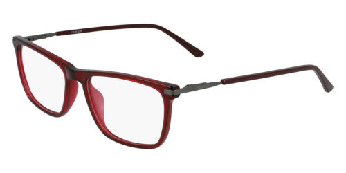 Calvin Klein Men/Women Eyeglasses CK20512-601 Crystal Oxblood Rectangle 54-17