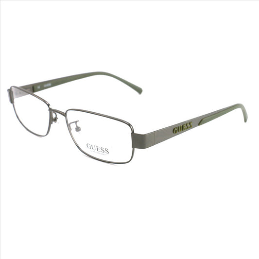 Guess Men Eyeglasses GUA1743 GUNGRN Gunmetal Green 53 16 145 Frames Rectangle