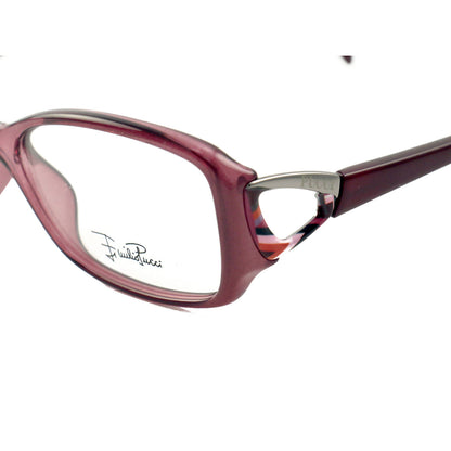 Emilio Pucci Womens Eyeglasses EP2675 602 Wine Frames Rectangle