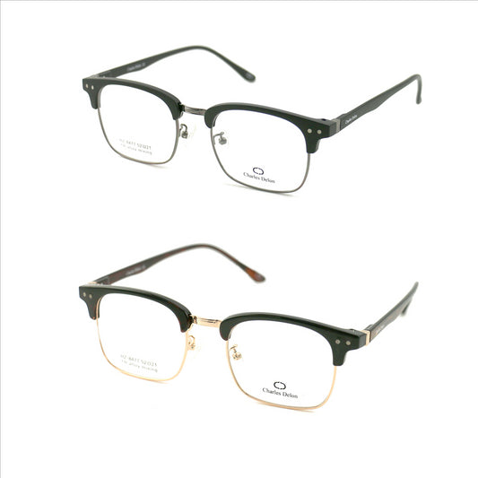 Charles Delon Men Eyeglasses HZ8477 52 21 138 Square Plastic