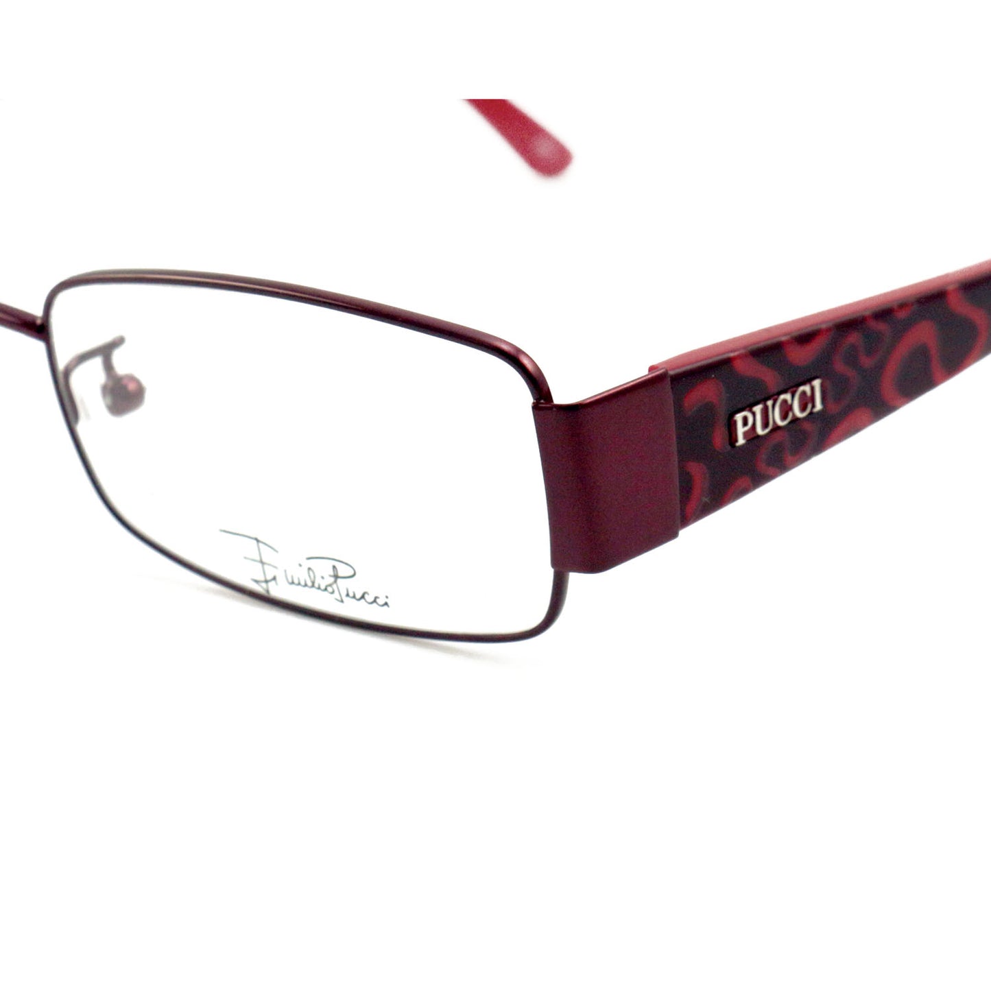 Emilio Pucci Womens Eyeglasses EP2135 612 Red 53 17 130 Frames Rectangle