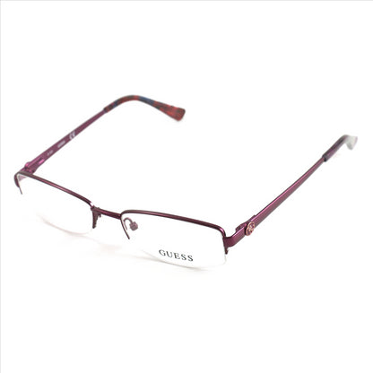 Guess Eyeglasses Womens GU 2525 082 Purple 50 17 135 Semi Rimless Oval