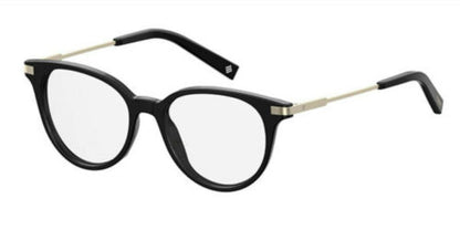 Polaroid Eyeglasses Frames for Womens Oval Black with Demo Lens 49-17-140