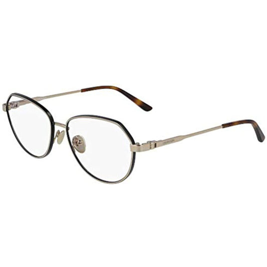 Calvin Klein Women Eyeglasses CK 19113 717 Gold Oval Metal 53-15-140