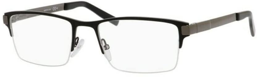 Elasta Men/Womens Eyeglasses Frames Made in Italy Half Ruthenium Black 53 19 140 - megafashion11Monturas