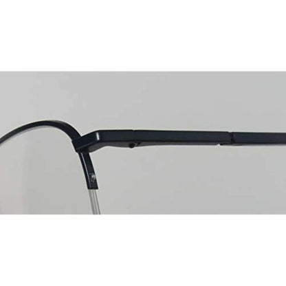 Elasta Men/Womens Made in Italy Metal Half Frames Eyeglasses Oval 54 18 140 - megafashion11Monturas