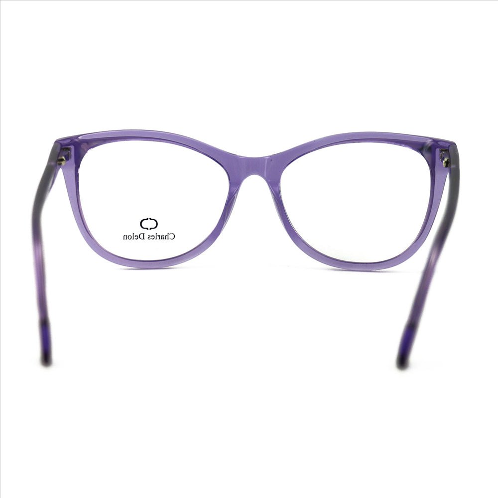 Eyeglasses for Womens Clear Purple Cat Eye 53 17 140 by Charles Delon - megafashion11Monturas